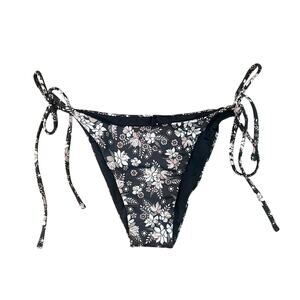 NWOT Aloha Marina floral print string bikini bottoms size medium